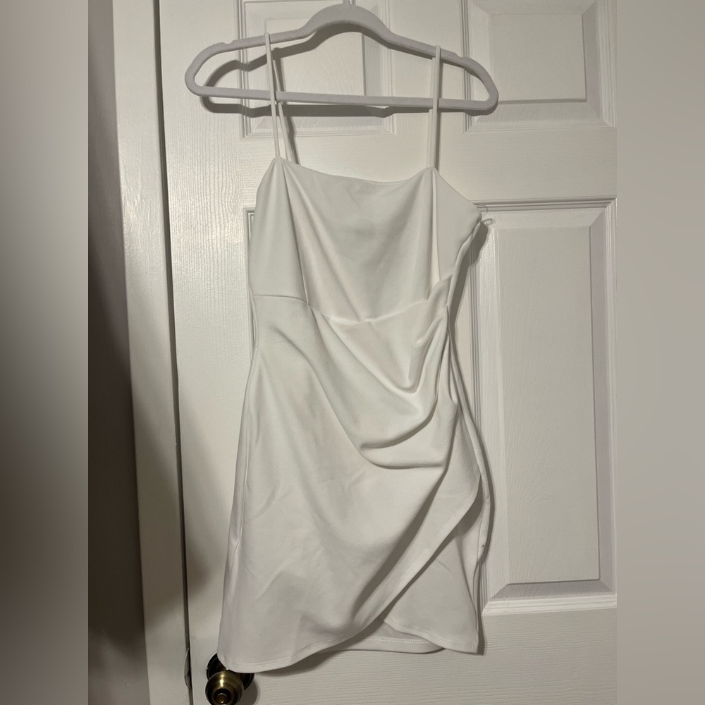 Windsor White Wrap Minidress